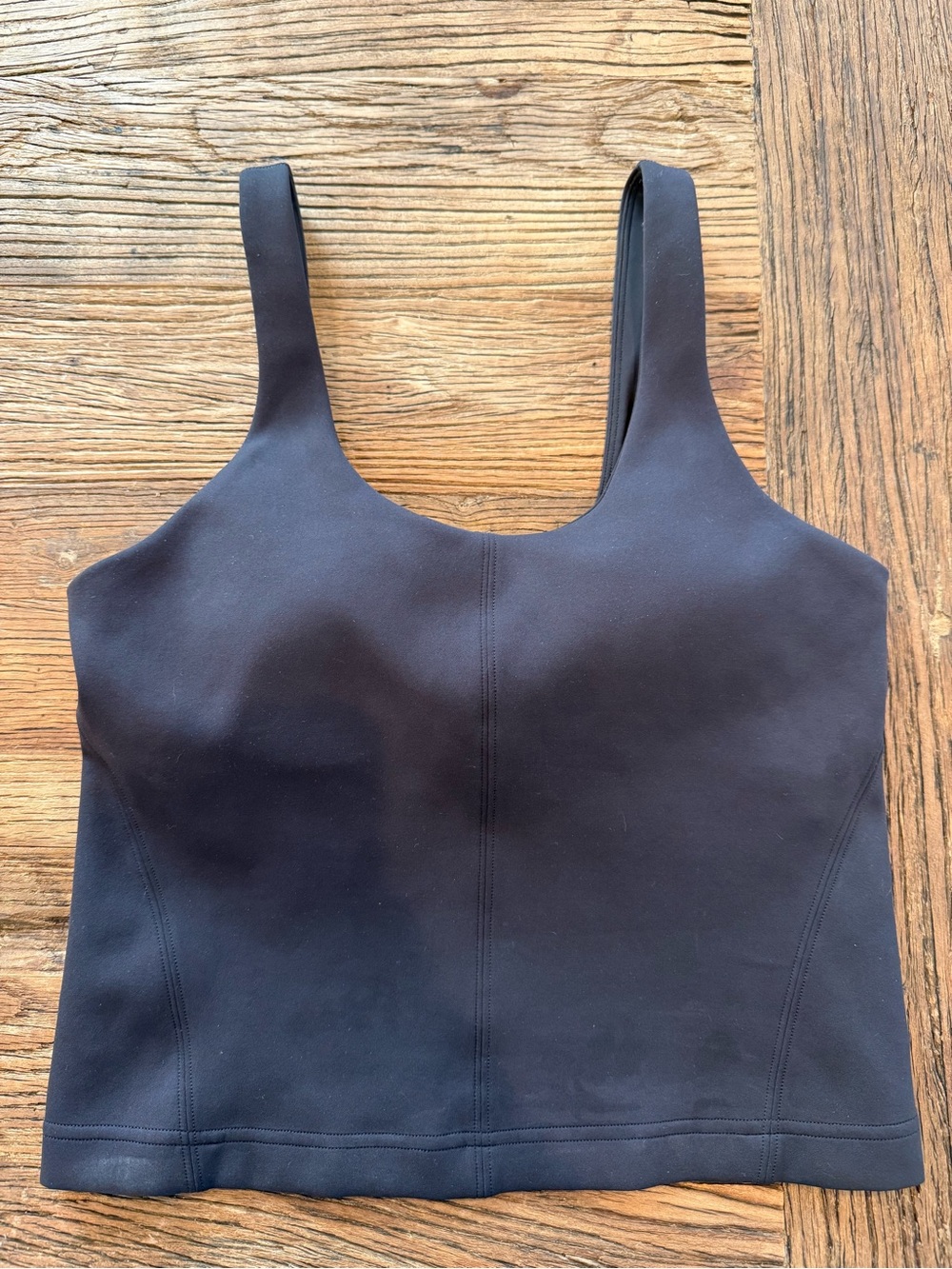 lululemon athletica Black Crop Tank with Padded Bra